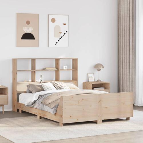 Sengeramme uden madras 150x200 cm massivt fyrretræ