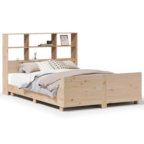 Sengeramme uden madras 120x200 cm massivt fyrretræ