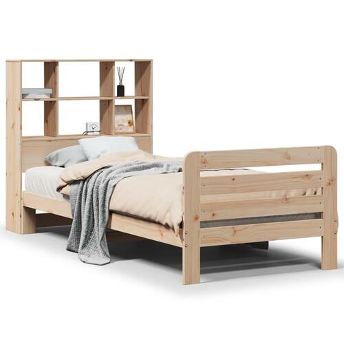 Sengeramme uden madras 75x190 cm massivt fyrretræ