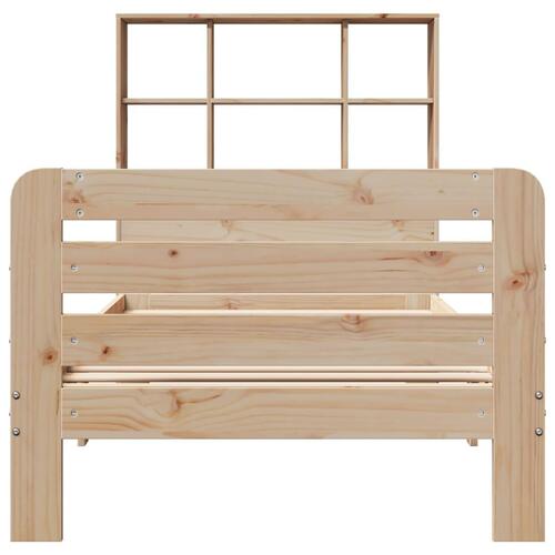 Sengeramme uden madras 75x190 cm massivt fyrretræ