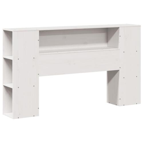 Sengeramme uden madras 120x190 cm massivt fyrretræ hvid