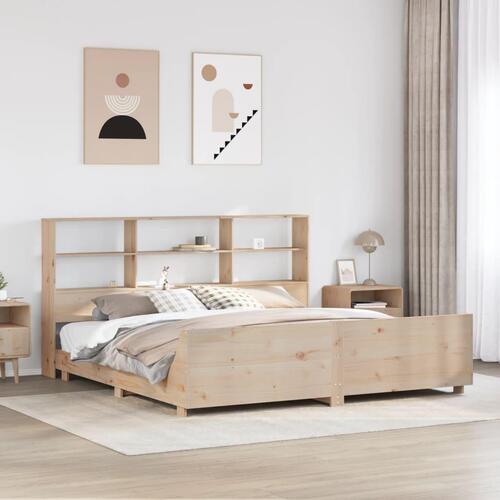 Sengeramme uden madras 180x200 cm massivt fyrretræ