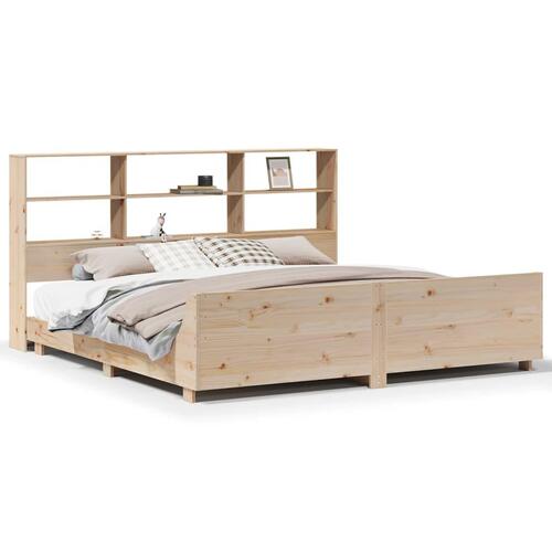 Sengeramme uden madras 180x200 cm massivt fyrretræ