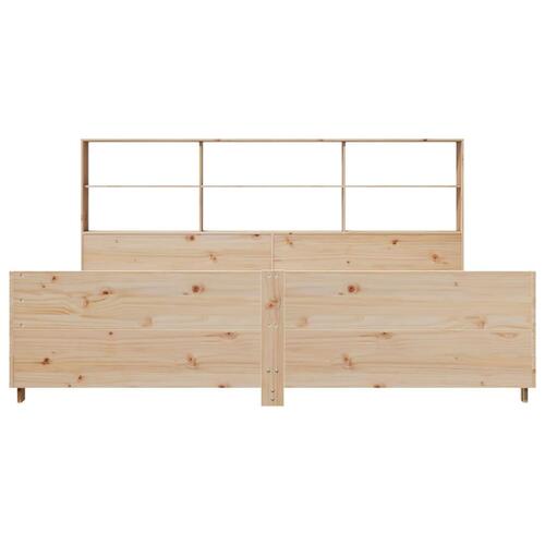 Sengeramme uden madras 180x200 cm massivt fyrretræ