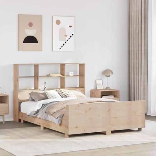Sengeramme uden madras 140x200 cm massivt fyrretræ