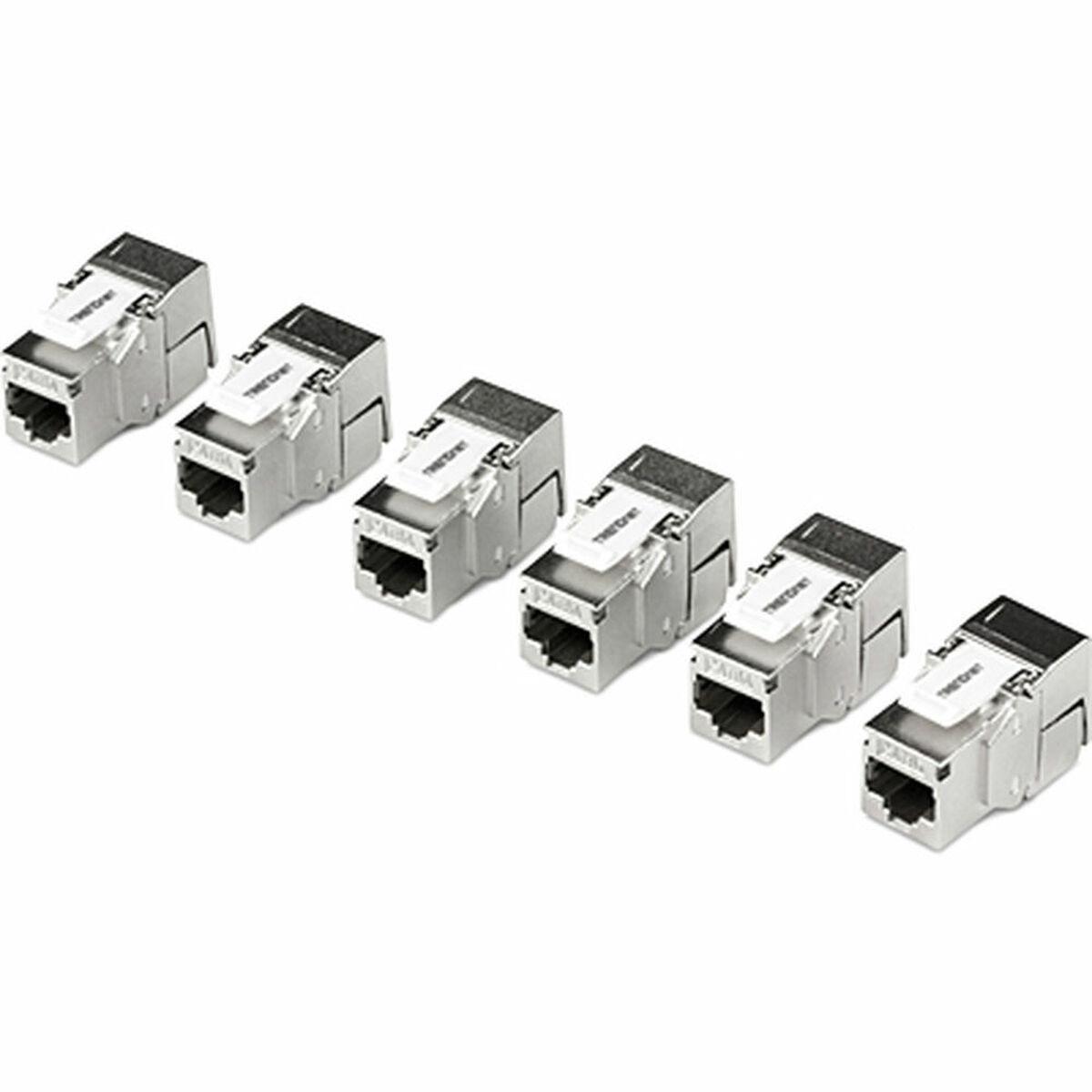 Trendnet TC-K06C6A - sæt med 6 keystone-moduler, RJ45, sølvfarvet