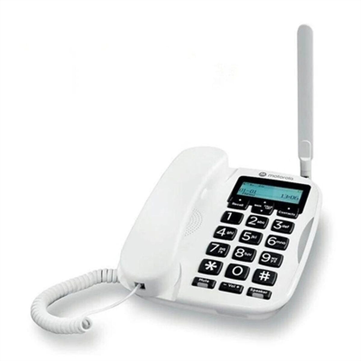 Fastnettelefon Motorola FW500 - hvid bordtelefon