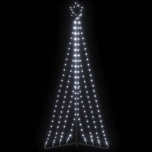 Juletræslys 339 LED'er 182 cm koldt hvidt lys