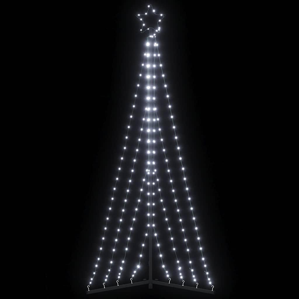 Juletræslys 339 LED'er 182 cm koldt hvidt lys