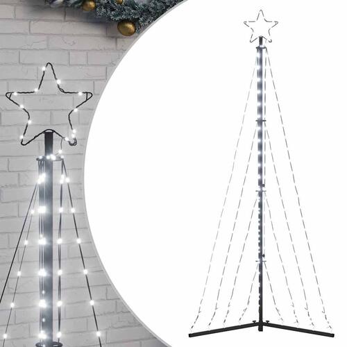 Juletræslys 339 LED'er 182 cm koldt hvidt lys