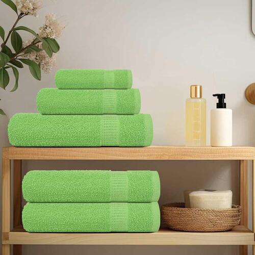 Badehåndklæder 4 stk. 100x150 cm 360g/m2 100% bomuld æblegrøn