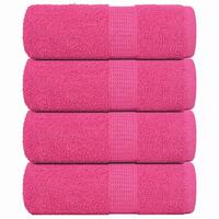 Håndklæder 4 stk. 30x30 cm 360 g/m2 100 % bomuld lyserød