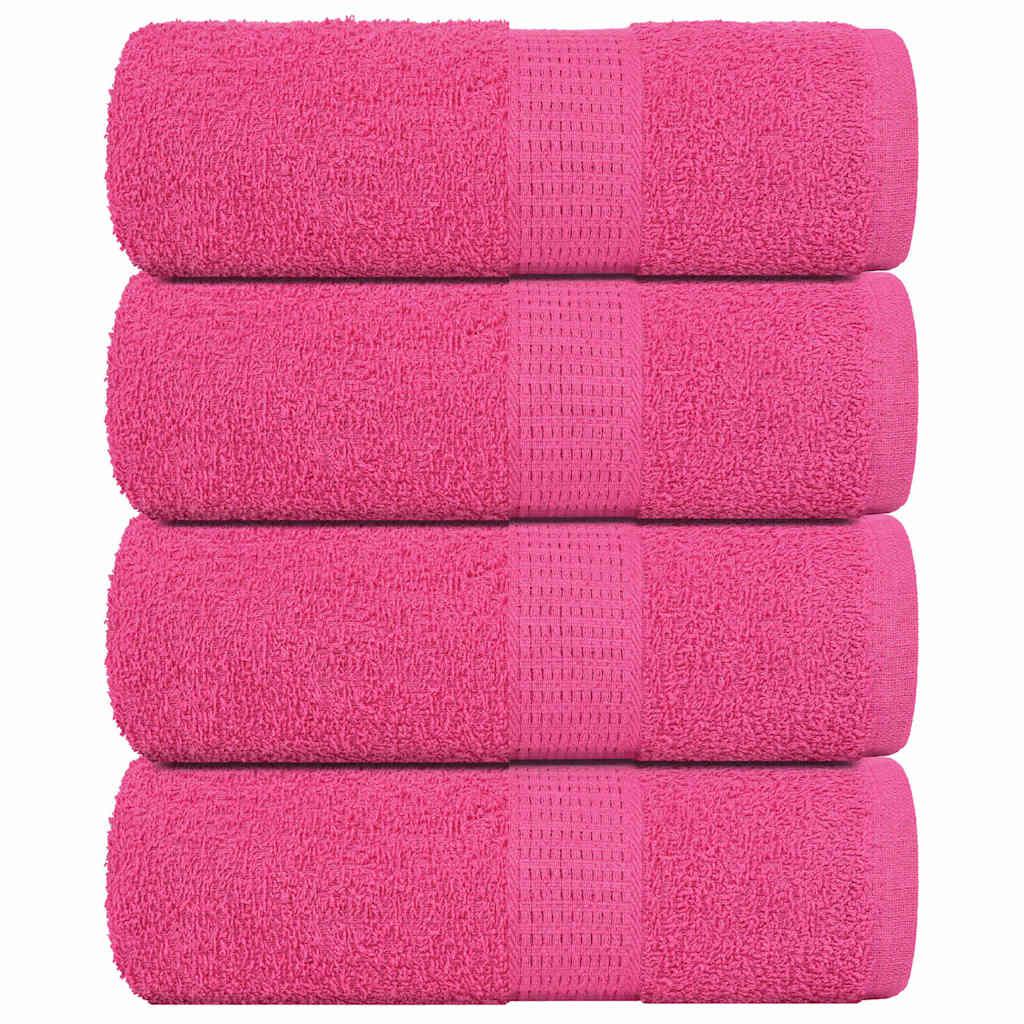 Håndklæder 4 stk. 30x30 cm 360 g/m2 100 % bomuld lyserød