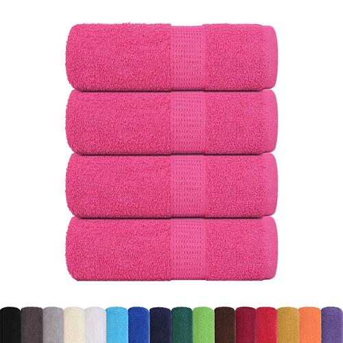 Håndklæder 4 stk. 30x30 cm 360 g/m2 100 % bomuld lyserød