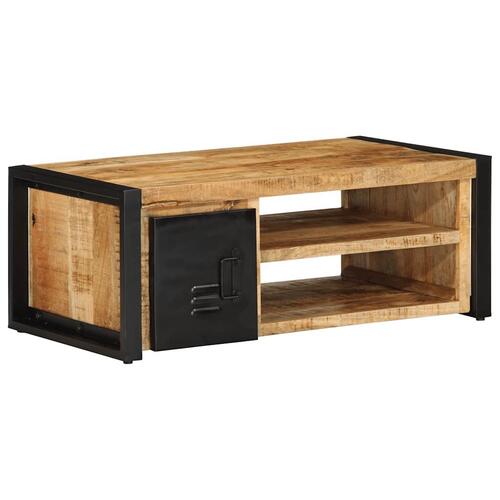 Sofabord 90x50x36 cm massivt ru mangotræ