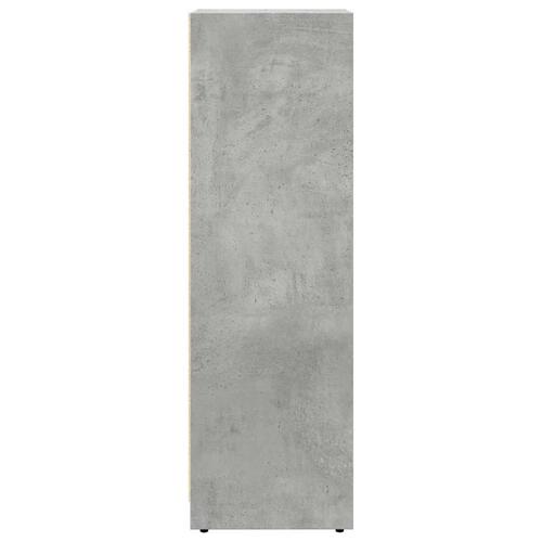 Badeværelsesskab 30x30x95 cm konstrueret træ betongrå