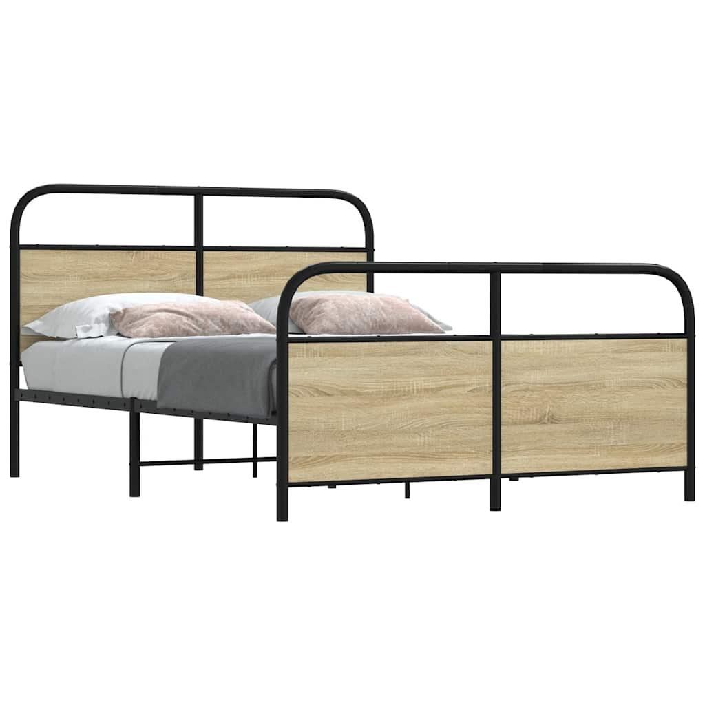 Sengeramme uden madras 137x190 cm sonoma-eg billede