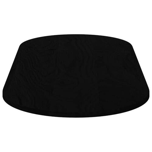Bordplade 140x60x2 cm massivt egetræ oval mørkebrun