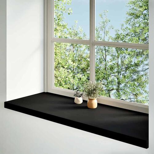 Vindueskarme 2 stk mørkebrun 110x40x2 cm massivt egetræ