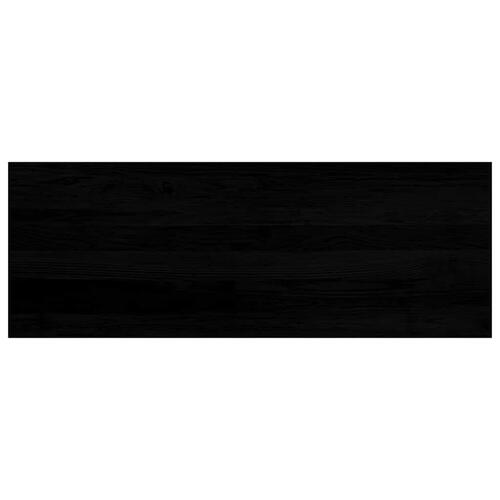 Vindueskarme 2 stk mørkebrun 110x40x2 cm massivt egetræ