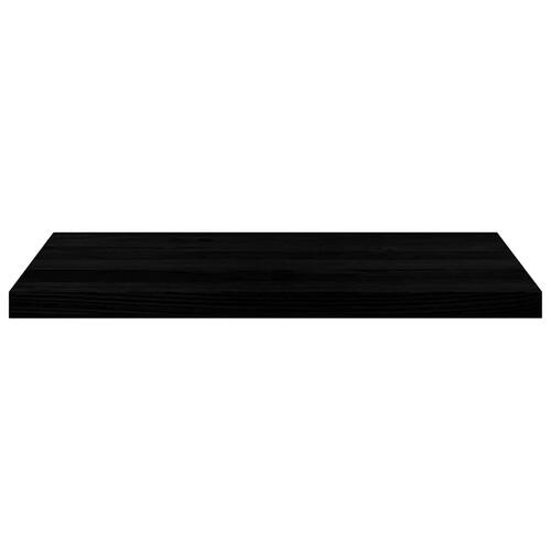 Vindueskarme 2 stk mørkebrun 80x40x2 cm massivt egetræ