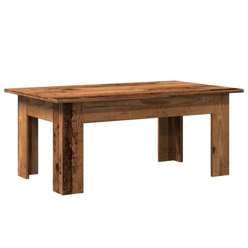 Sofabord 100 × 60 × 42 cm i konstrueret træ - antikt trælook