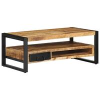 Sofabord 90x50x36 cm massivt ru mangotræ