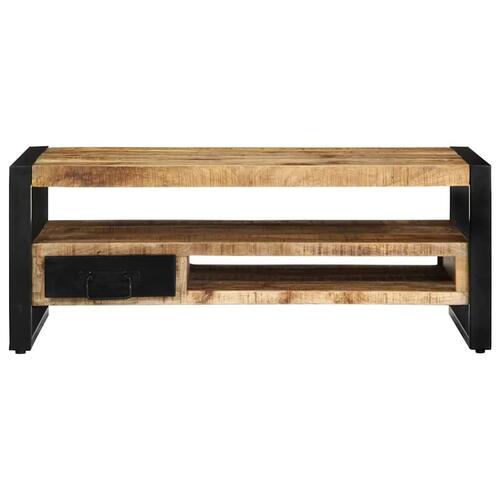 Sofabord 90x50x36 cm massivt ru mangotræ