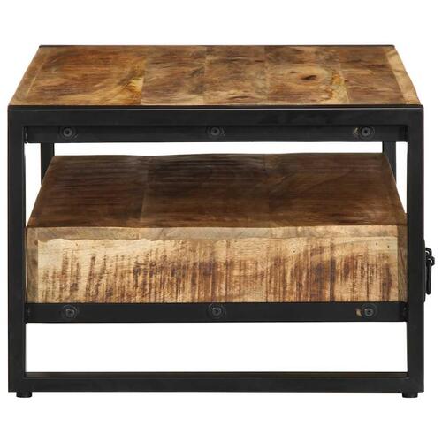 Sofabord 90x50x36 cm massivt ru mangotræ