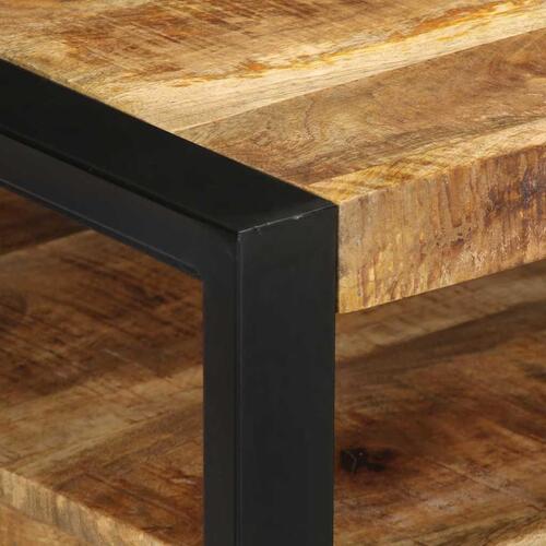 Sofabord 90x50x36 cm massivt ru mangotræ