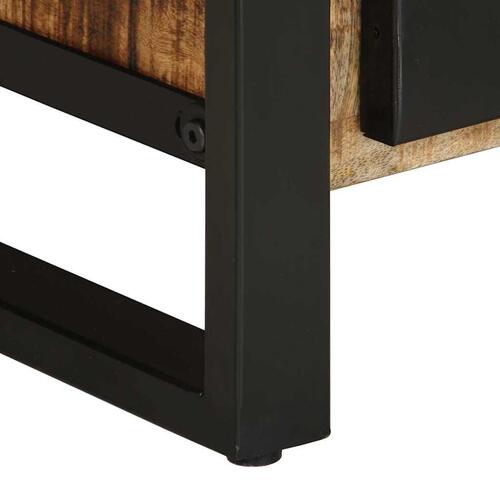 Sofabord 90x50x36 cm massivt ru mangotræ