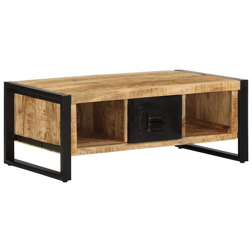 Sofabord 90x50x36 cm massivt ru mangotræ