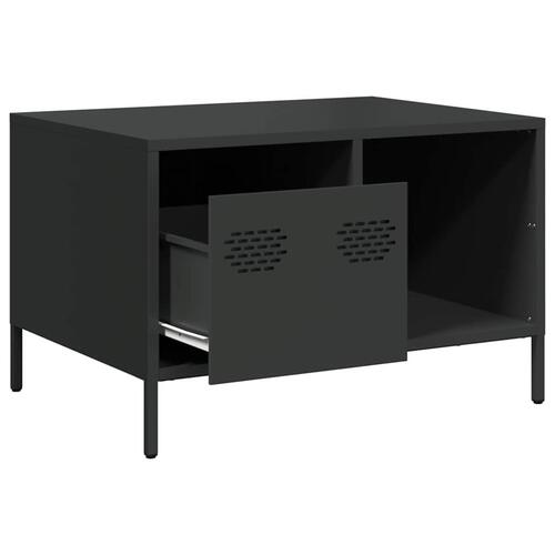 Sofabord 68,5x50x43,5 cm koldvalset stål sort