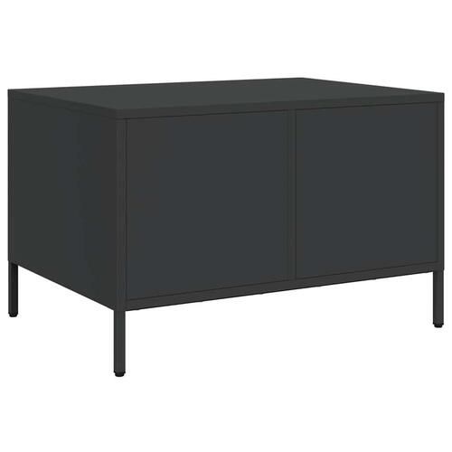 Sofabord 68,5x50x43,5 cm koldvalset stål sort
