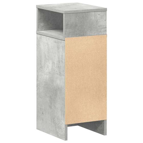 Sengebord med skuffe 25x31x66 cm betongrå