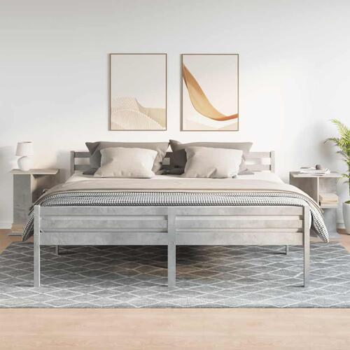 Sengeborde 2 stk. 46,5x29x61 cm konstrueret træ betongrå