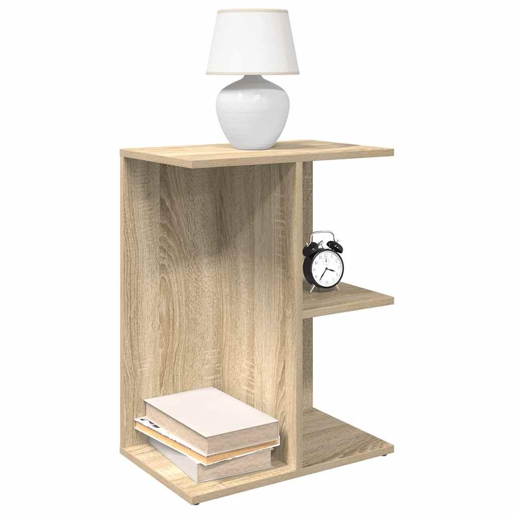 Sengeborde 2 stk. 46,5x29x61 cm konstrueret træ sonoma-eg