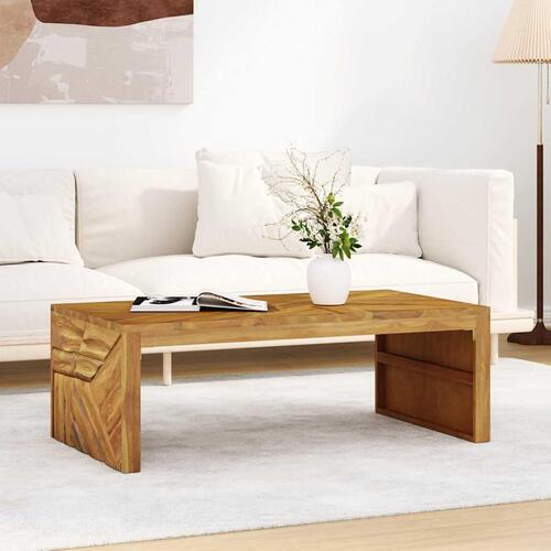 Sofabord 110x60x38 cm massivt teaktræ