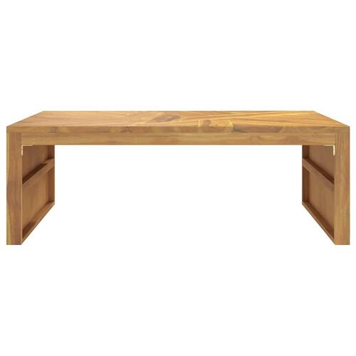 Sofabord 110x60x38 cm massivt teaktræ