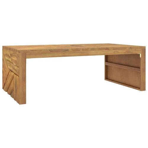 Sofabord 110x60x38 cm massivt teaktræ