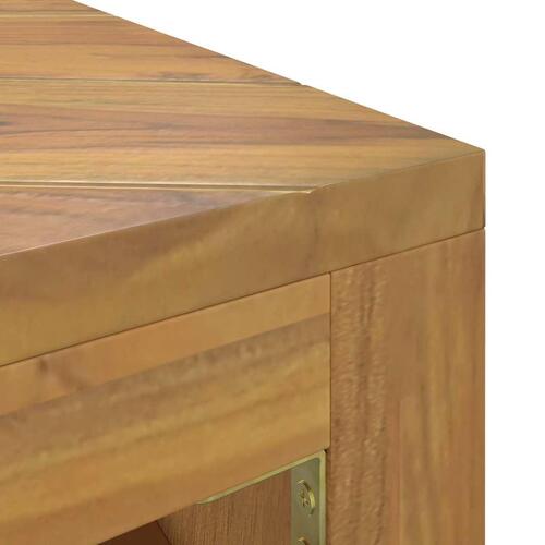 Sofabord 110x60x38 cm massivt teaktræ