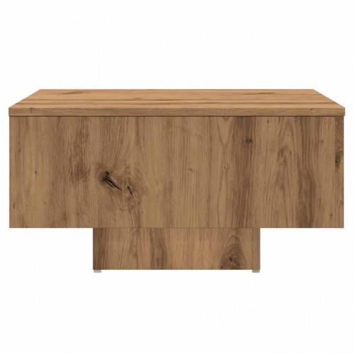 Sofabord 60 × 60 × 31,5 cm i konstrueret træ - egetræsfarve