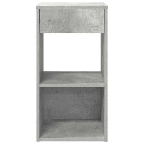 Sengebord med skuffe 35x34x66,5 cm betongrå