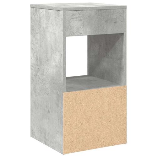 Sengebord med skuffe 35x34x66,5 cm betongrå
