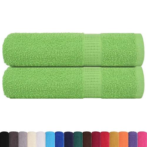 Badehåndklæder 2 stk. 100x150 cm 360g/m2 100% bomuld æblegrøn