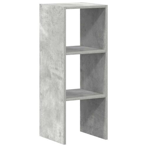 Bogreol stabelbar 30x30x80 cm konstrueret træ betongrå