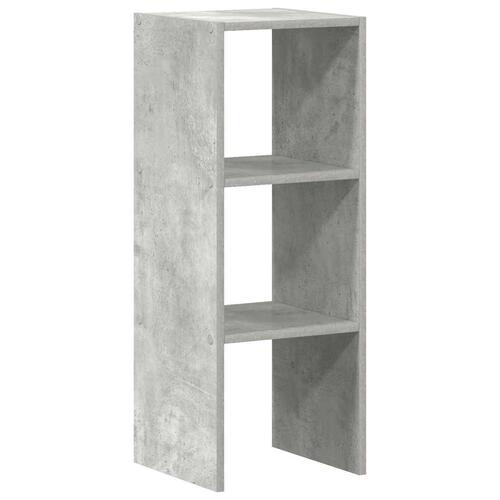 Bogreol stabelbar 30x30x80 cm konstrueret træ betongrå