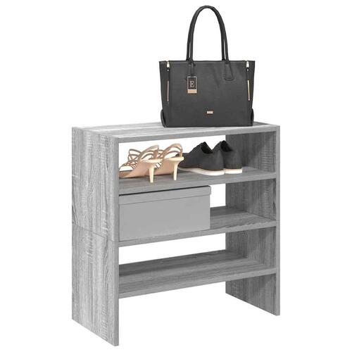 Skostativer stabelbare 2 stk. 60x30x30,5 cm grå sonoma-eg