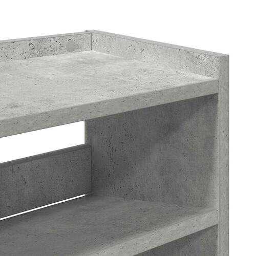 Skoreol 80x25x81 cm konstrueret træ betongrå
