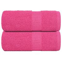 Håndklæder 2 stk. 30x30 cm 360 g/m2 100 % bomuld lyserød